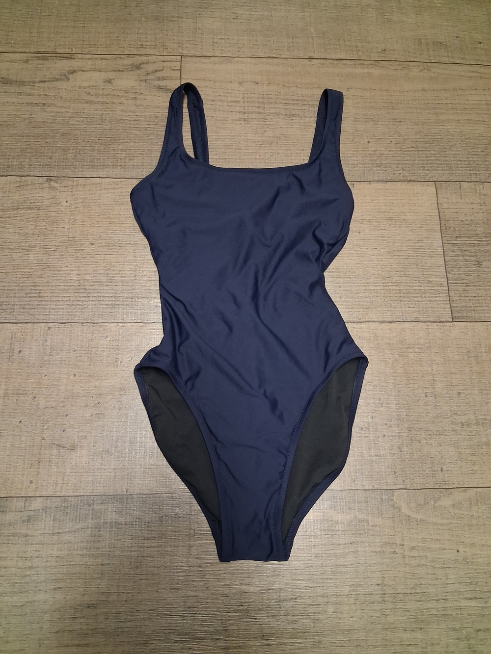 Vintage J. Crew Classic Navy One-Piece Swimsuit Sz 0 Made In USA